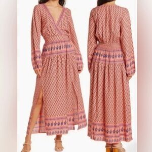 RAGA Pink and Purple Maxi Dress by Anthropologie
